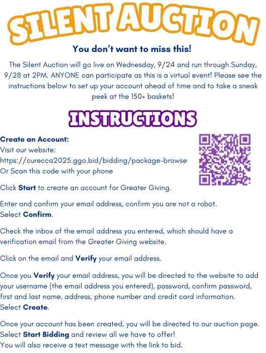 Silent Auction Instructions